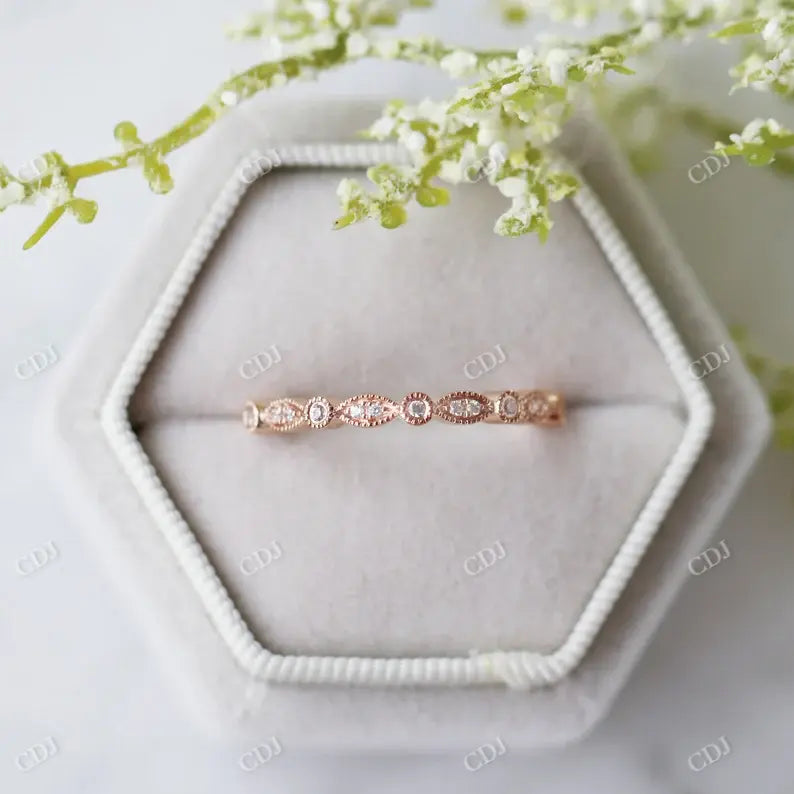 Vintage Style Inspired Lab Grown Diamond Wedding Band  customdiamjewel   