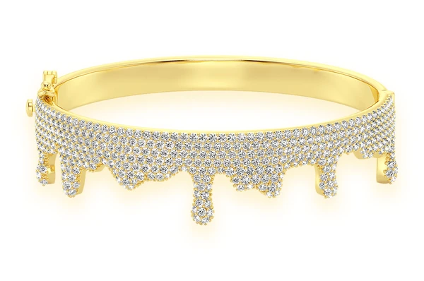 Attractive Diamond Drip Bangle Bracelet  customdiamjewel   