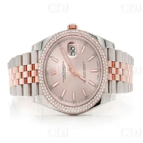 Top sale customized Luxury Two Tone Diamond Watch (2.00CTW)  customdiamjewel   