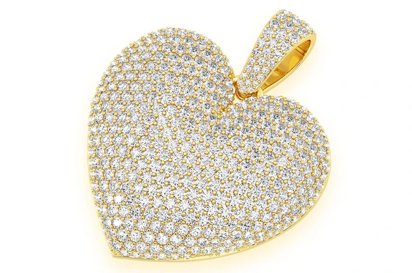 6.50CTW Large Love Heart Pendant  customdiamjewel   