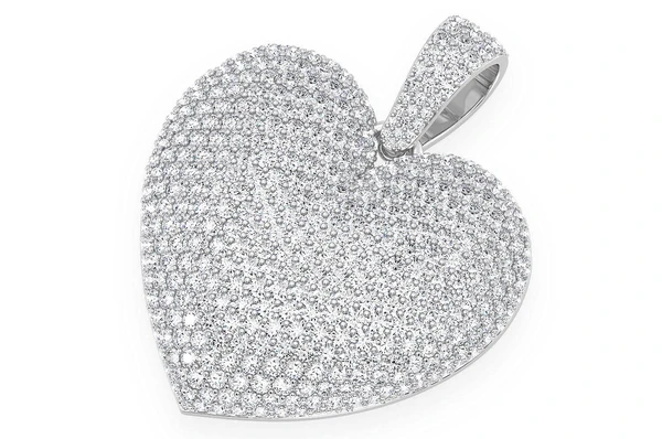 6.50CTW Large Love Heart Pendant  customdiamjewel   