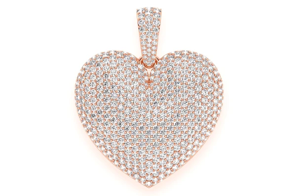 6.50CTW Large Love Heart Pendant  customdiamjewel   