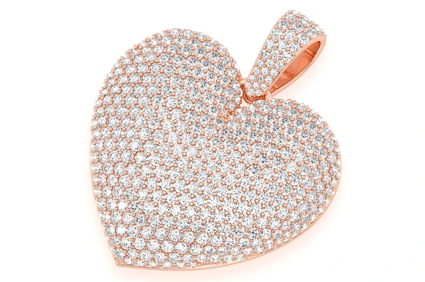 6.50CTW Large Love Heart Pendant  customdiamjewel   