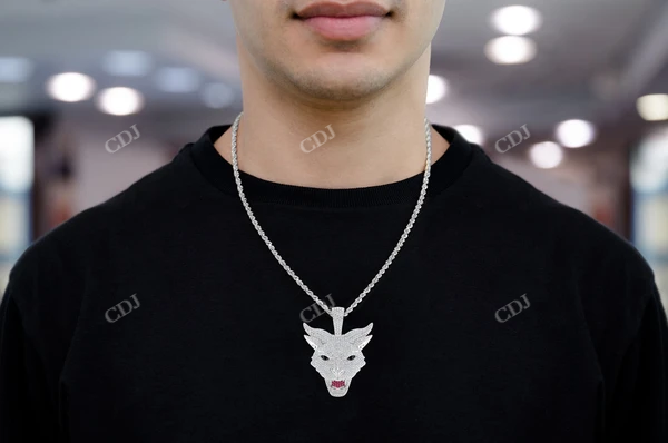 4.70CTW Evil Cat Hip Hop Pendant  customdiamjewel   