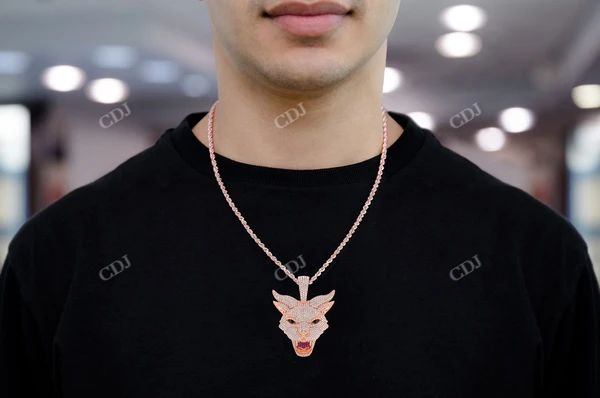 4.70CTW Evil Cat Hip Hop Pendant  customdiamjewel   