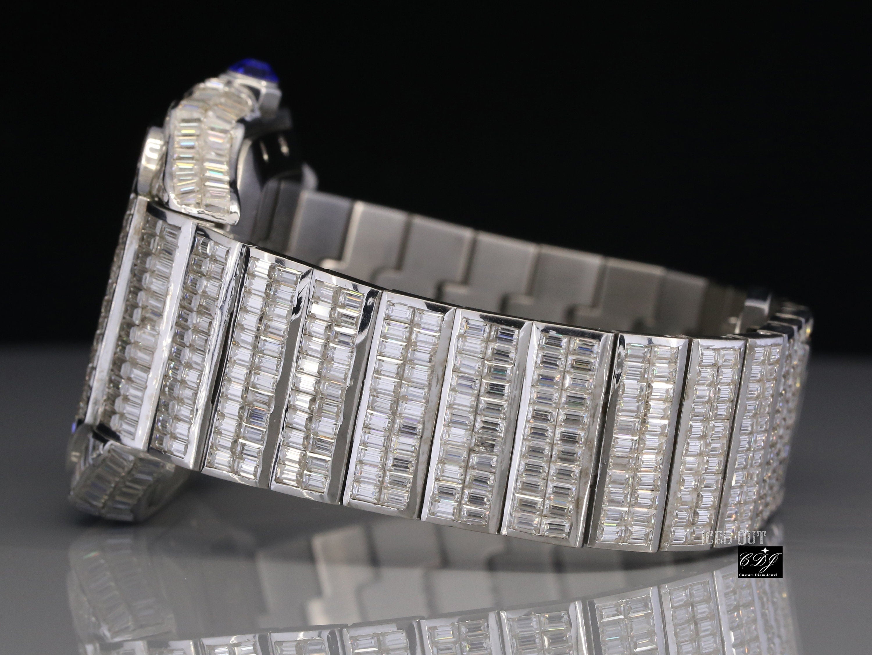 Baguette Diamond Cartier Luxury Wrist Watch 36 CT Approx