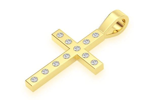 0.35CTW Gap Diamond Religion Cross Pendant  customdiamjewel   