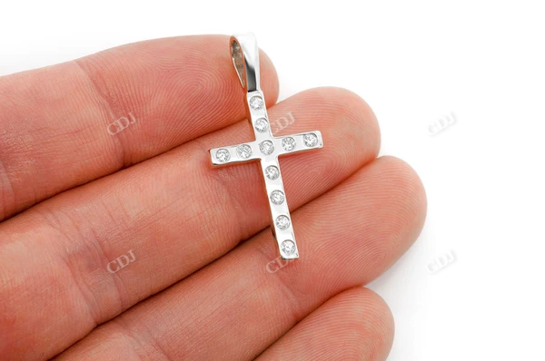 0.35CTW Gap Diamond Religion Cross Pendant  customdiamjewel   