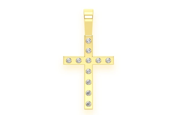 0.35CTW Gap Diamond Religion Cross Pendant  customdiamjewel   