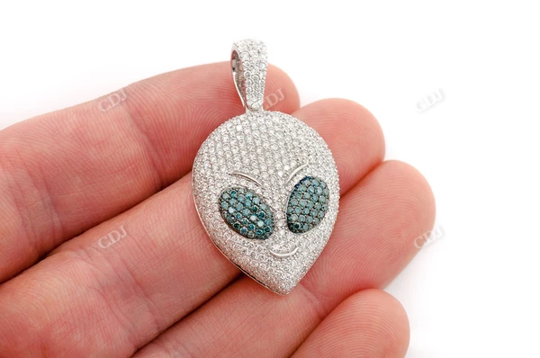 3.25CTW Diamond Alien Head Pendant  customdiamjewel   