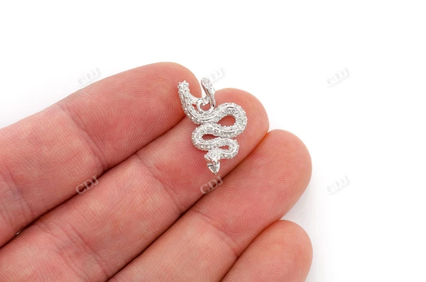 0.60CTW Unique Snake Lover Pendant  customdiamjewel   