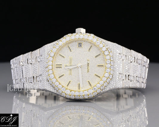 Wholesale Custom fashion luxury Hip hop Diamond Watch (24 CT Approx)  customdiamjewel   