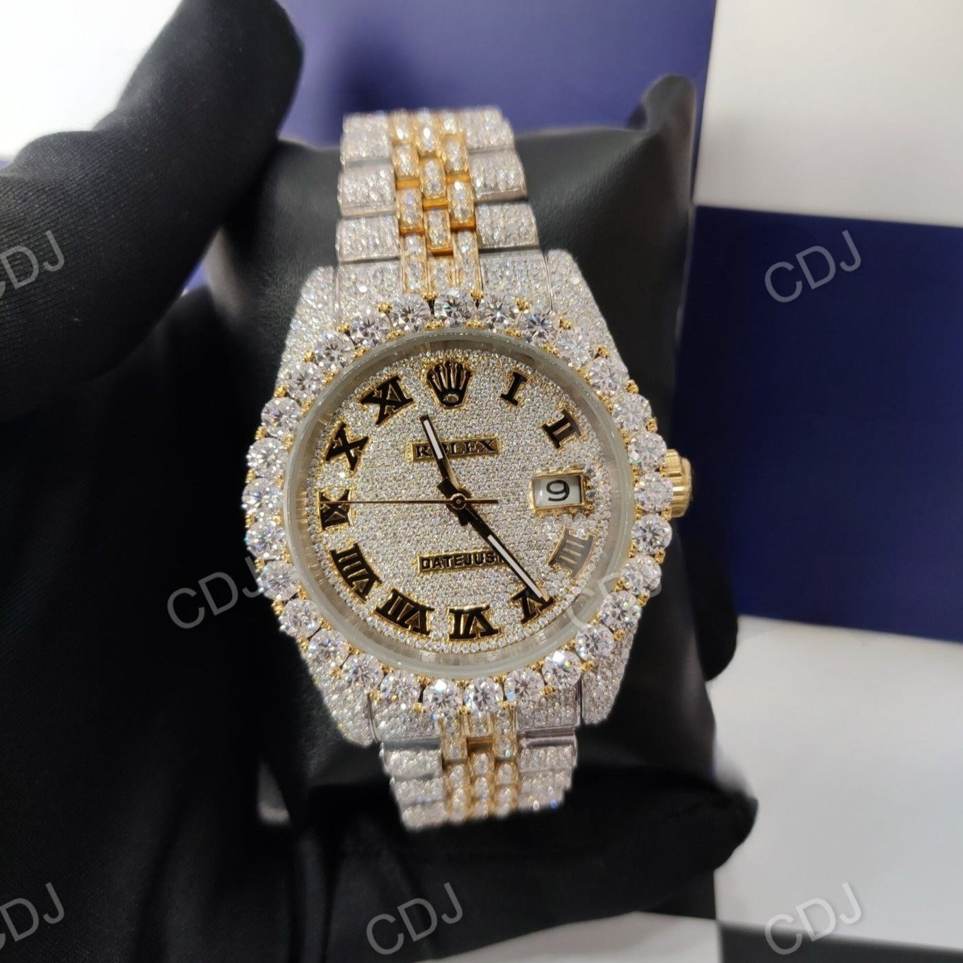 Two Tone Rolex Diamond Watch (28 to 30 CTW Approx.)  customdiamjewel   