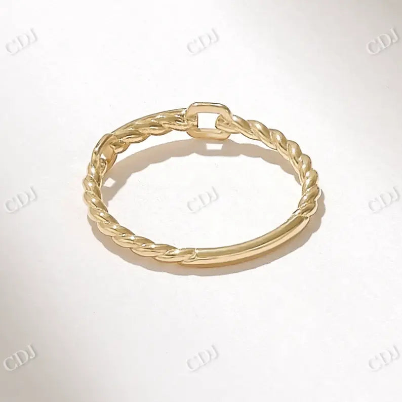 0.04CTW Lab Grown Diamond Dainty Twist Rope Wedding Band  customdiamjewel   