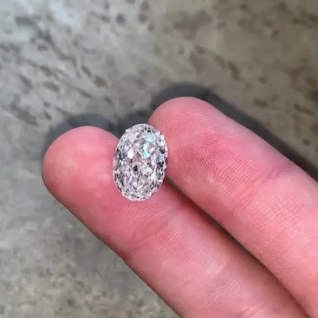 5.0CT Oval Brilliant Cut Loose Moissanite  customdiamjewel   