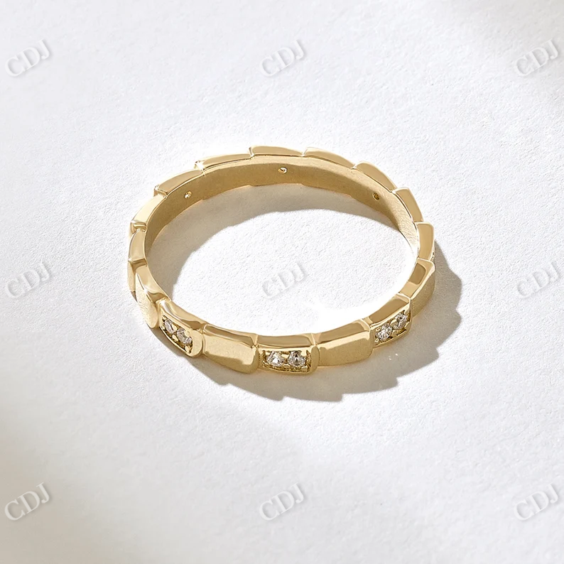 0.16CTW Unique Snake Wedding Band  customdiamjewel   