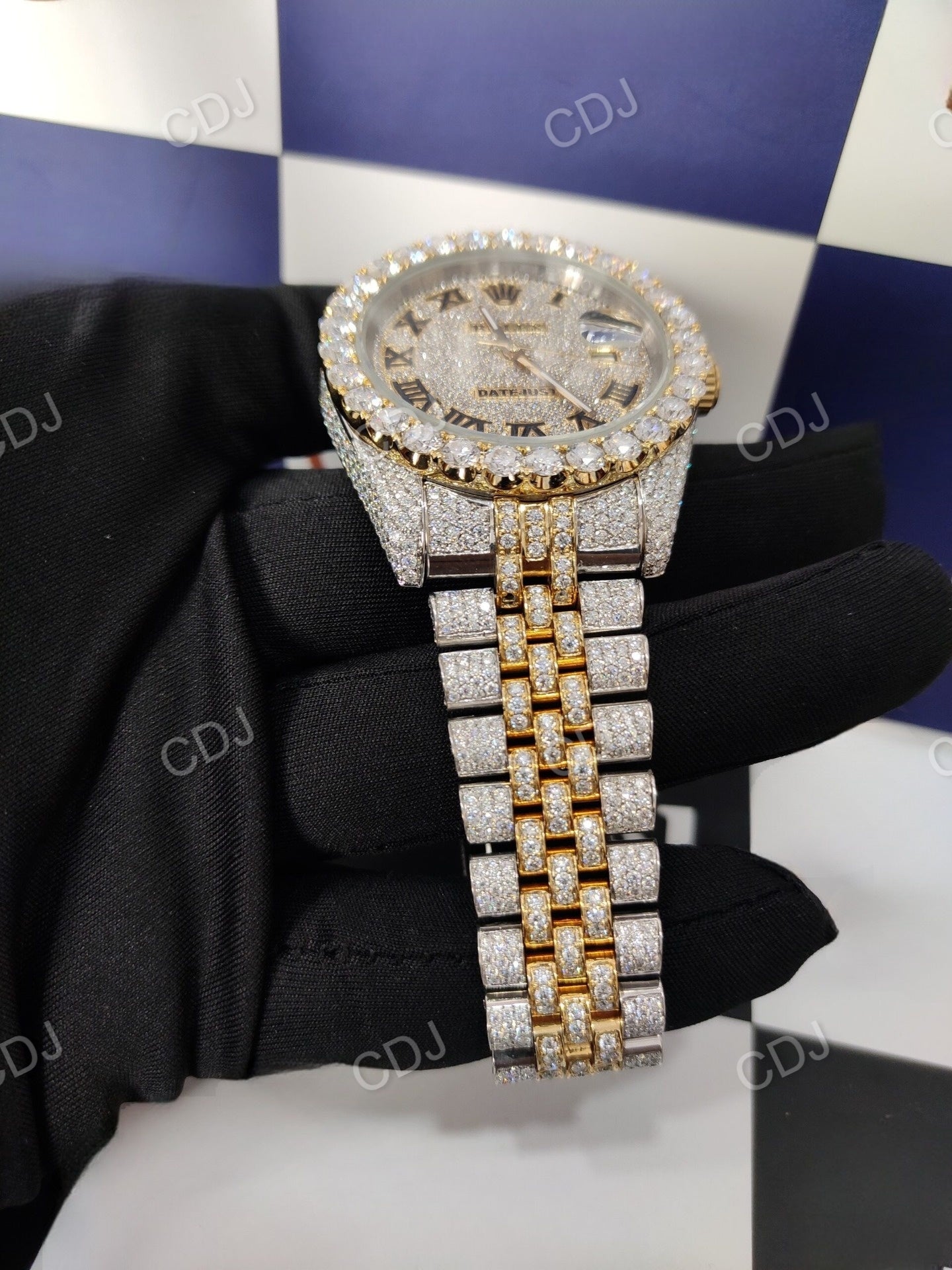 Two Tone Rolex Diamond Watch (28 to 30 CTW Approx.)  customdiamjewel   