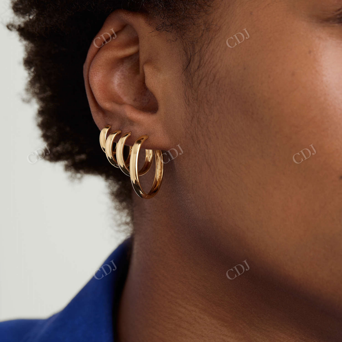 Bold Small Hoops Earrings  customdiamjewel   