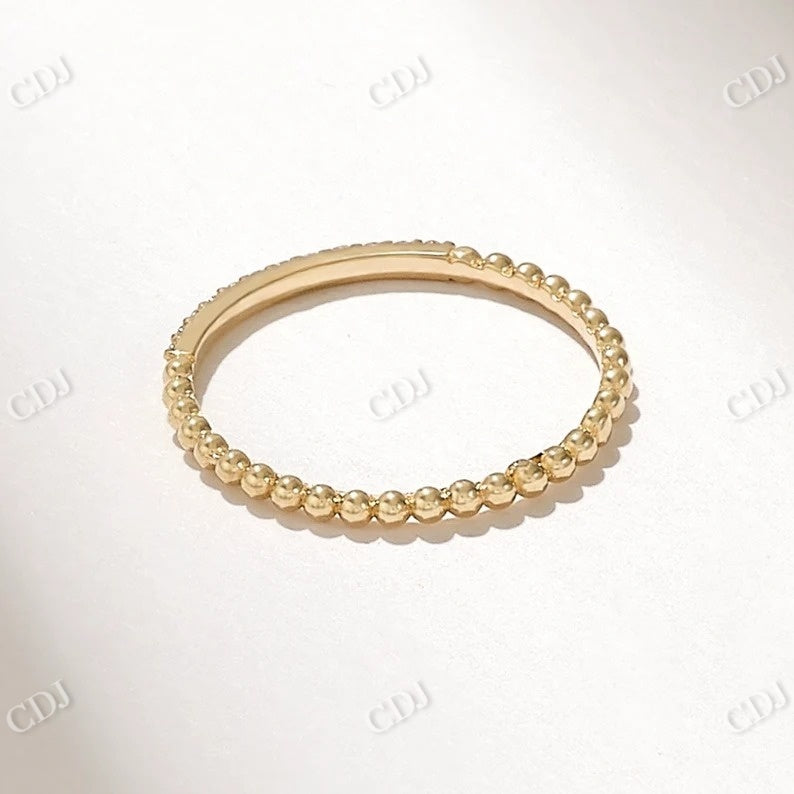 0.17CTW Tiny Ball Set Diamond Wedding Band  customdiamjewel   