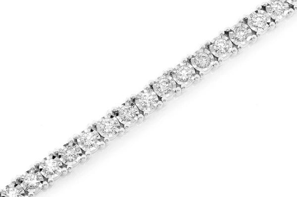 Trendy Rose Gold Diamond Tennis Bracelet  customdiamjewel   