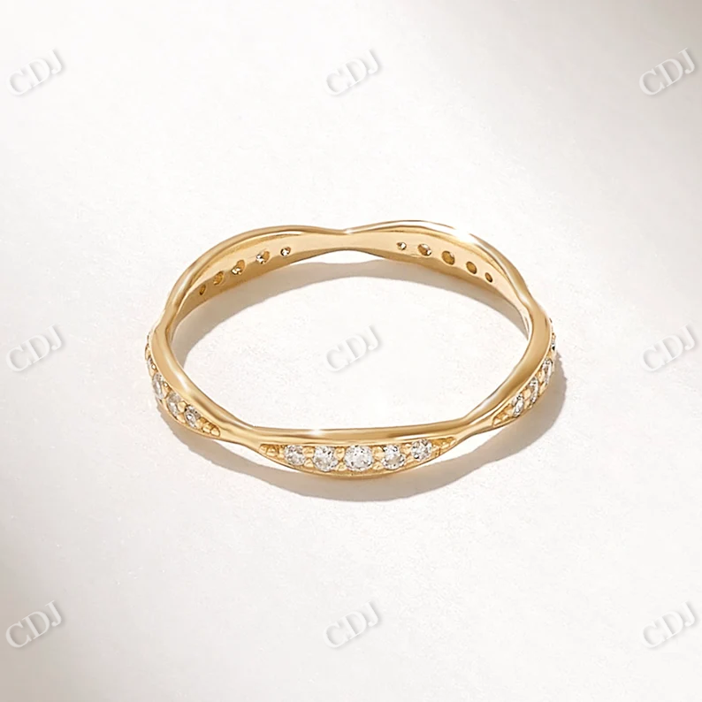 0.19CTW Diamond Pave Eternity Wedding Band  customdiamjewel   