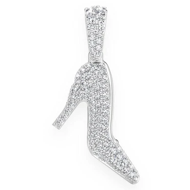 0.90CTW High Heel Shoe Pendant  customdiamjewel   