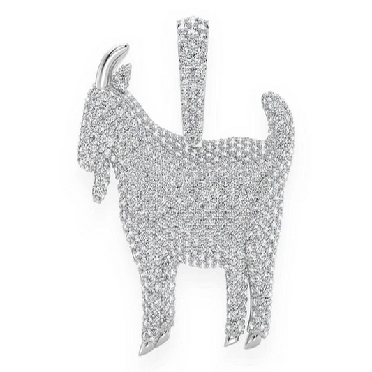 4.00CTW Large Goat Pendent  customdiamjewel   