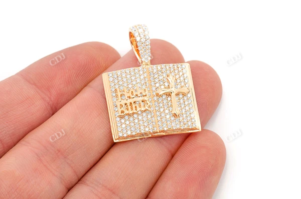 2.00CTW Open Bible Book Pendant  customdiamjewel   