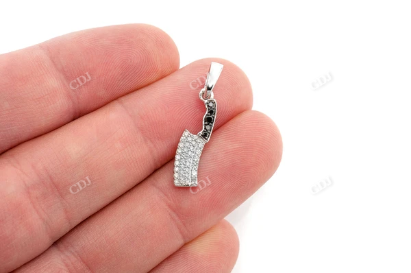 0.30CTW Butcher's Knife Pendant  customdiamjewel   