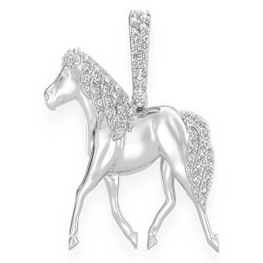 0.20CTW Horse Pendant  customdiamjewel   