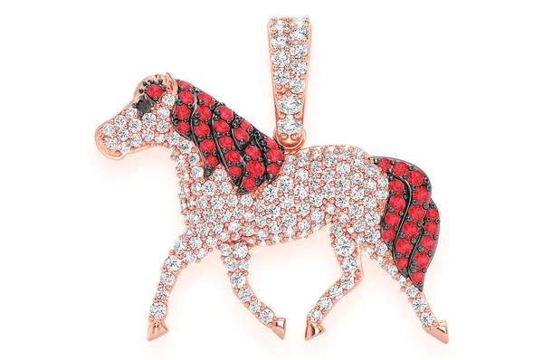 0.90CTW Horse Pendant  customdiamjewel   