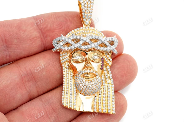 3.75CTW Jesus Pendant  customdiamjewel   