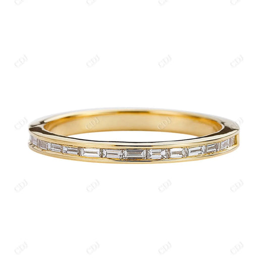 0.25CTW Baguette Diamond Wedding Band Woman  customdiamjewel 10KT Yellow Gold VVS-EF