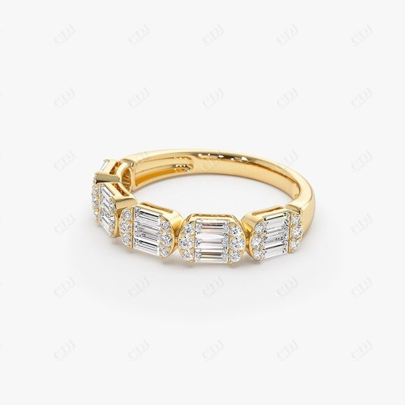 0.75CTW Baguette Lab Grown Diamond Wedding Band  customdiamjewel   