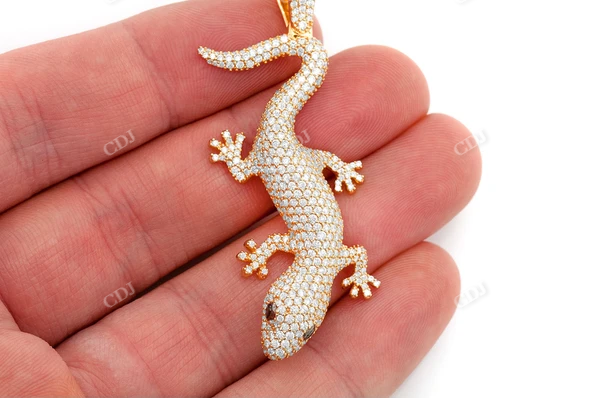 4.20CTW Hip Hop Lizard Pendant  customdiamjewel   