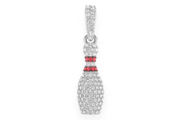 0.50CTW Bowling Pin Pendant  customdiamjewel   