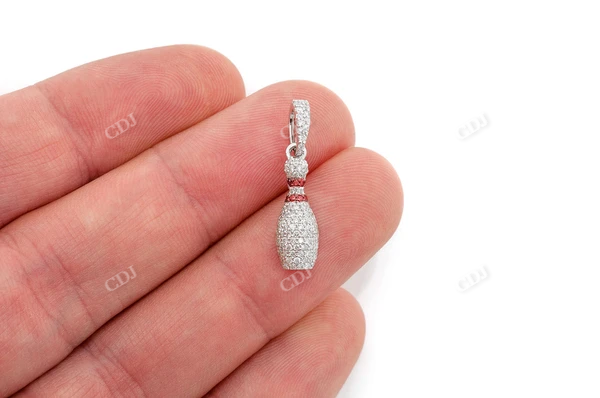 0.50CTW Bowling Pin Pendant  customdiamjewel   