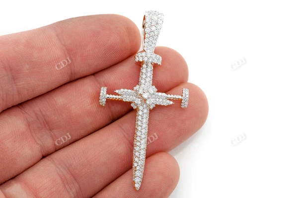 Hip Hop 2.50CTW Nail Cross Pendant  customdiamjewel   