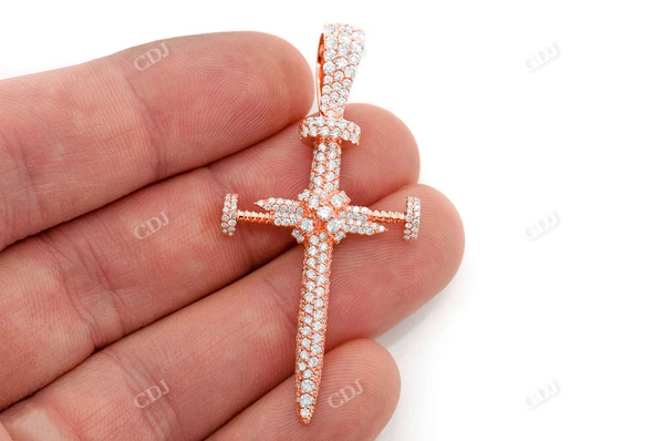 Hip Hop 2.50CTW Nail Cross Pendant  customdiamjewel   