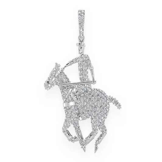 1.25CTW Polo Player Pendant  customdiamjewel   