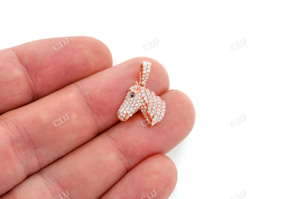 Hip Hop 0.60CTW Horse Head Pendant  customdiamjewel   