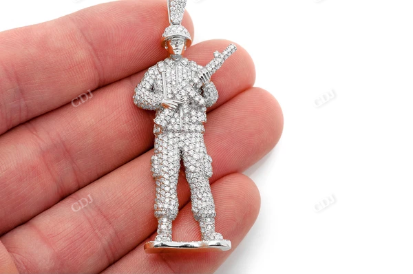 4.50CTW Toy Soldier Diamond Pendant  customdiamjewel   