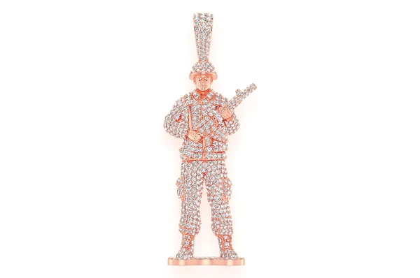 4.50CTW Toy Soldier Diamond Pendant  customdiamjewel   