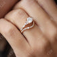 Round and Baguette Curved Shape Matching Wedding Band  customdiamjewel   