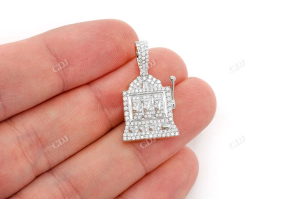 0.66CTW Slot Machine Cluster Pendant  customdiamjewel   