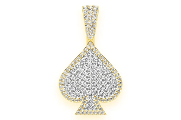 2.00CTW Spade Diamond Pendant  customdiamjewel   