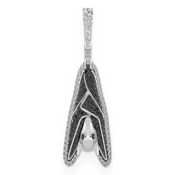 1.00CTW Upside Down Hanging Bat Pendant  customdiamjewel   