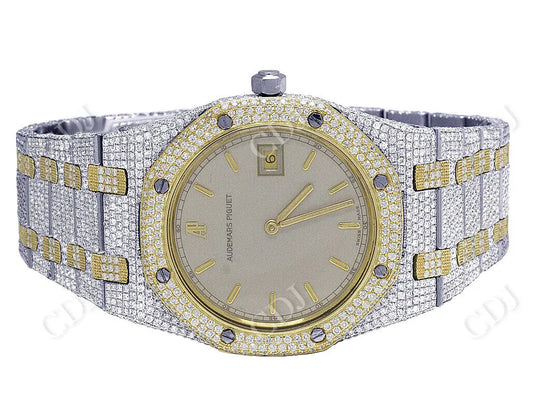 Two Tone Ladies AP Custom Diamond Watch (10.75 CTW)  customdiamjewel   