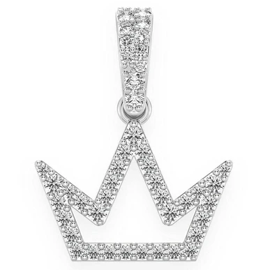 0.25CTW Open Silhouette Crown Hip Hop Pendant  customdiamjewel   