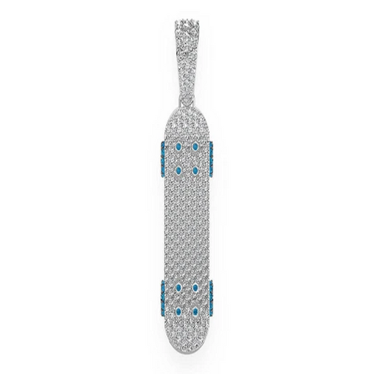 3.00CTW  Large Skateboard Pendant  customdiamjewel   